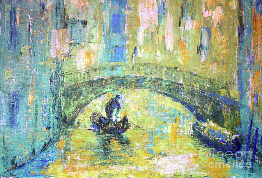Venice canal Painting by Denys Kuvaiev