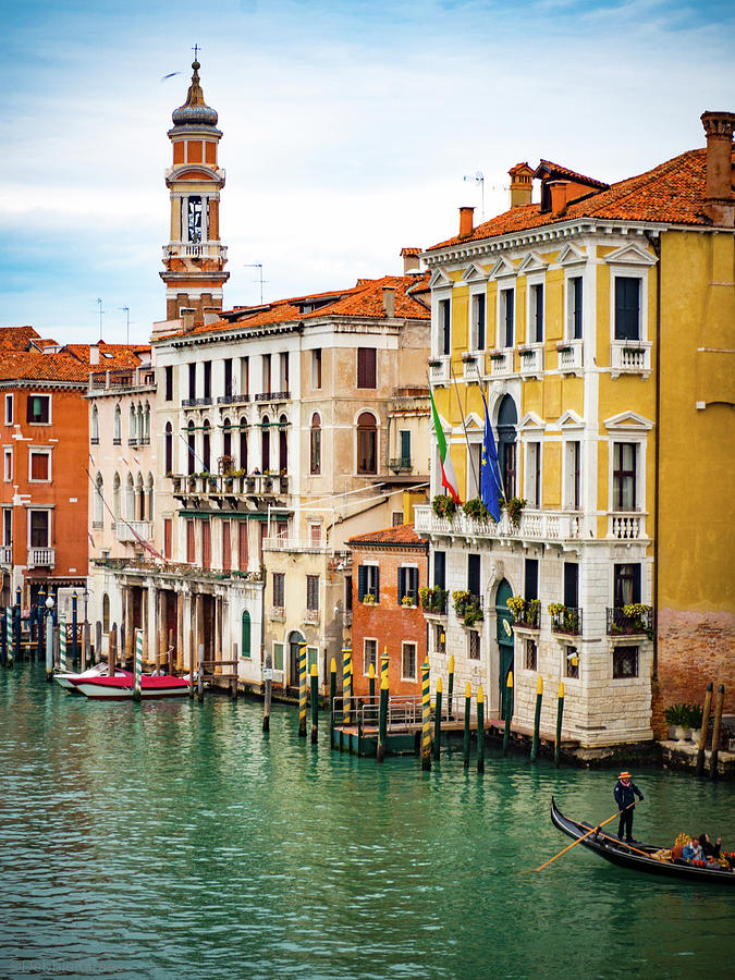 Venice Canal Gondola Photograph by Debbie Karnes