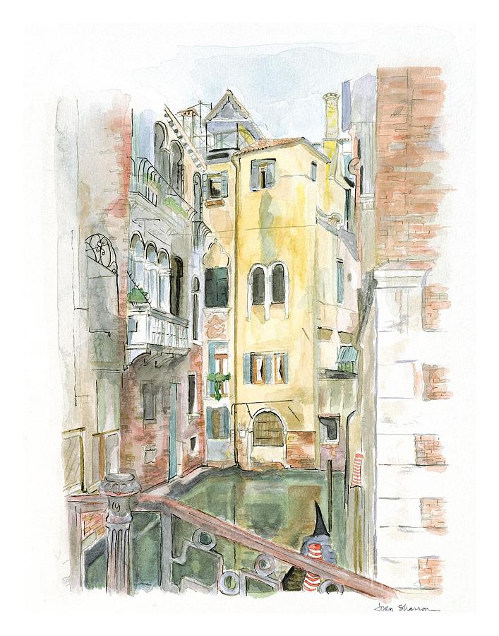 Venice Painting - Venice Canal by Joan Sharron