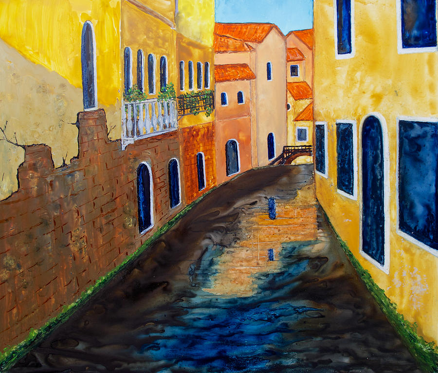 Venice Canal Painting by Patricia Beebe