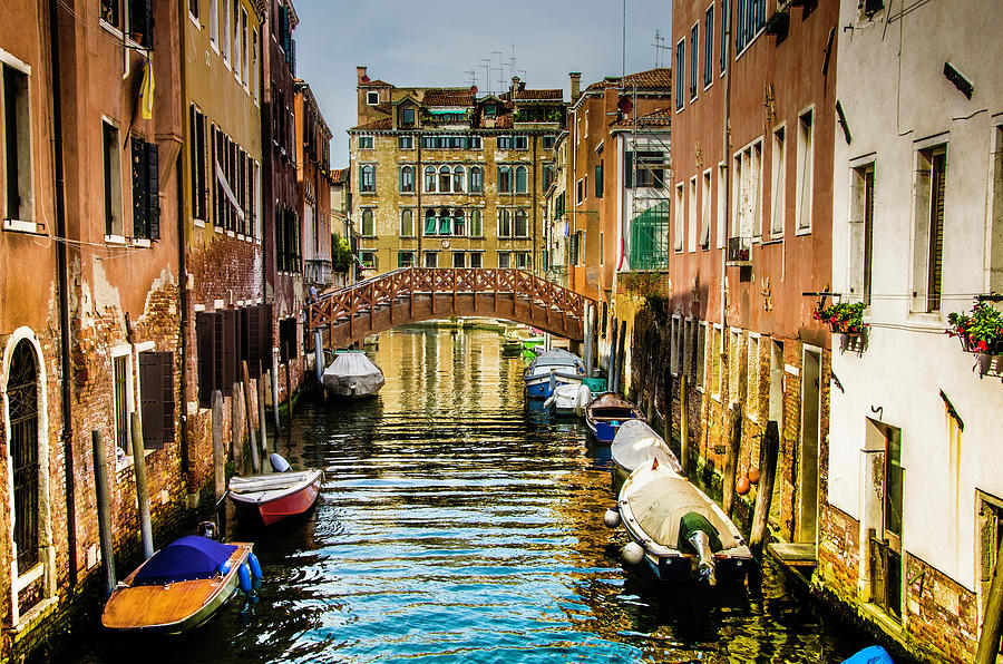 Venice canal Photograph by Wolfgang Stocker