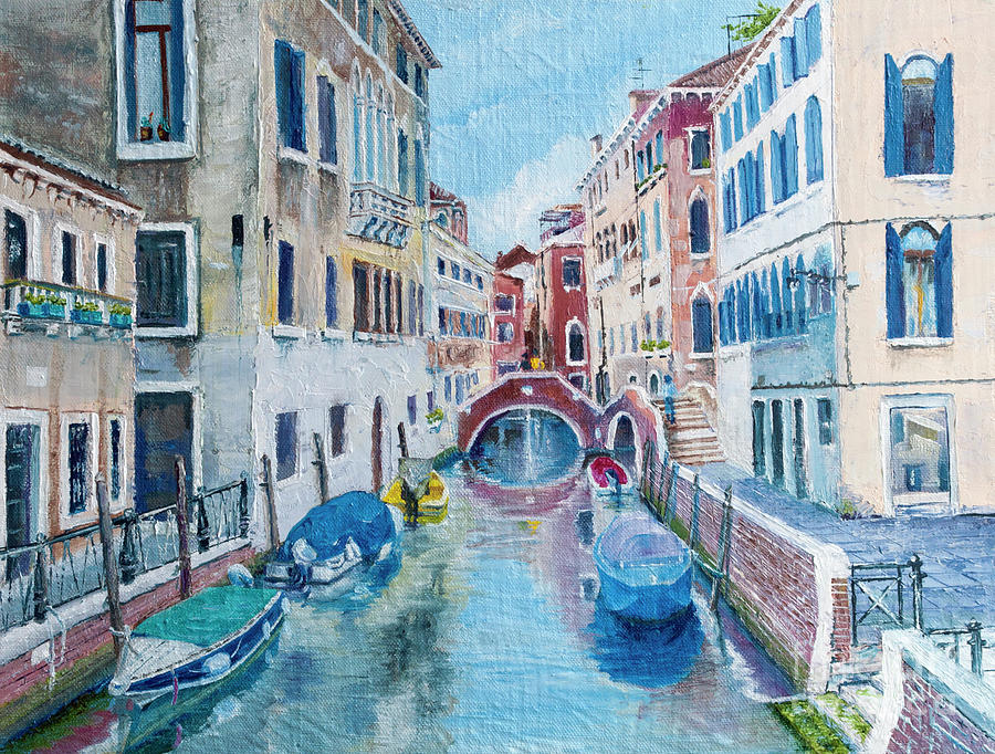 Venice Canale Painting by Aleksandr Kuchin - Fine Art America