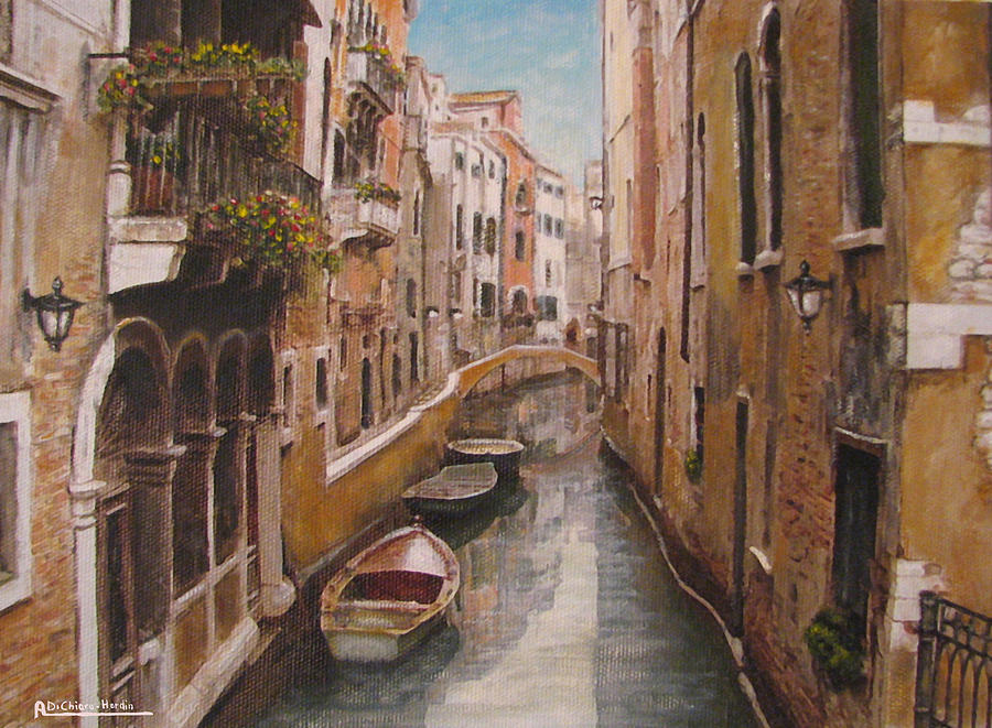 Wine Painting - Venice-Canale Veneziano by Italian Art