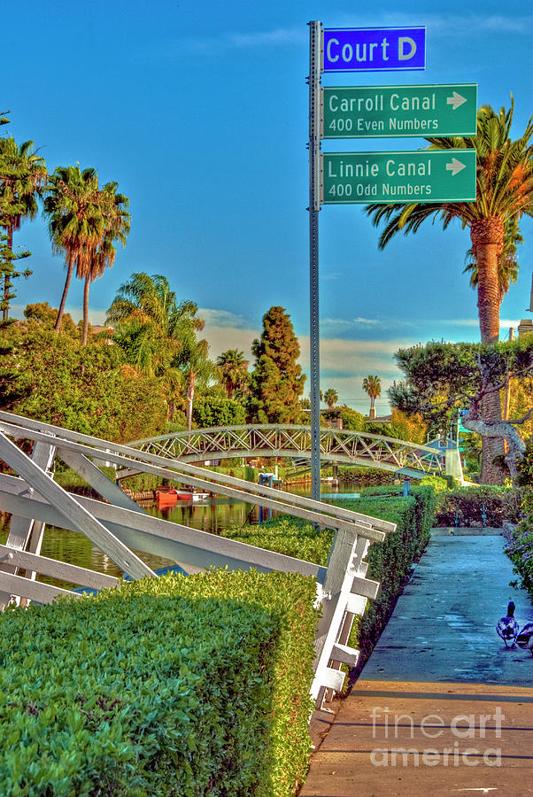 Venice Canals Luxury Houses Photograph