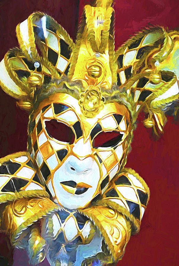 Venice Carnival Mask Mixed Media by Dennis Cox Photo Explorer
