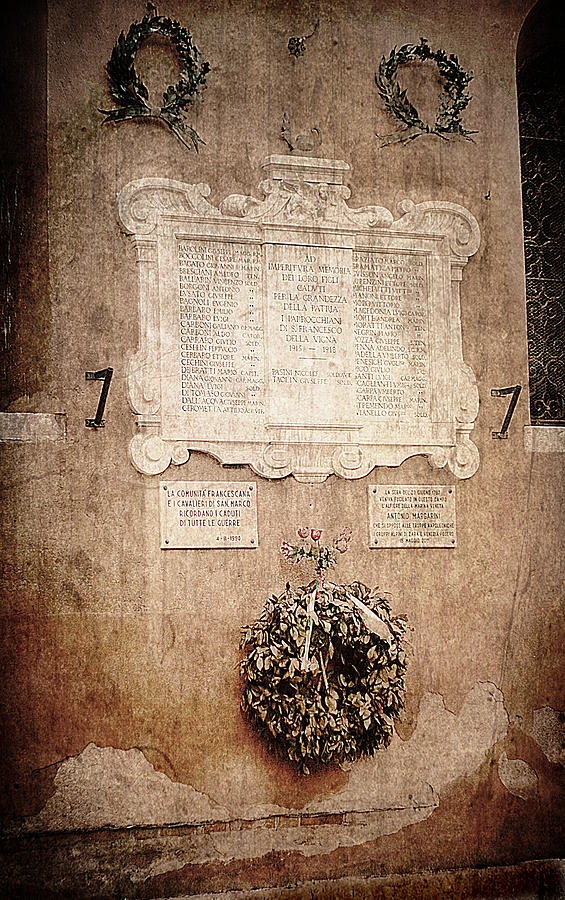 Venice Church Memorial Photograph by Suzanne Powers