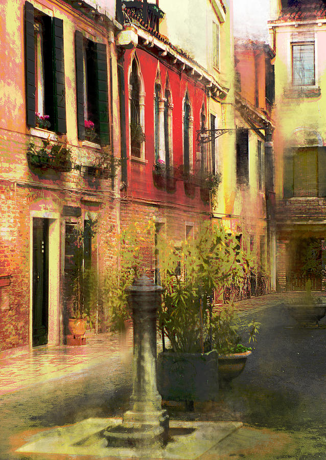Venice Courtyard Photograph by Suzanne Powers