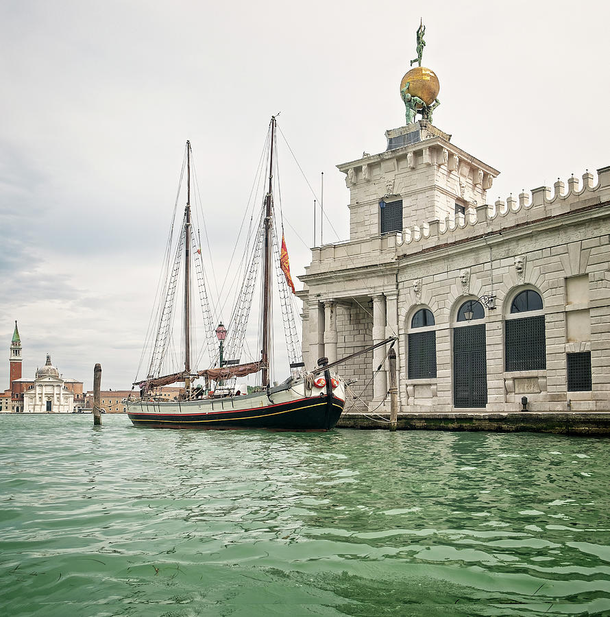 Venice Customs House Photograph by Catherine Reading