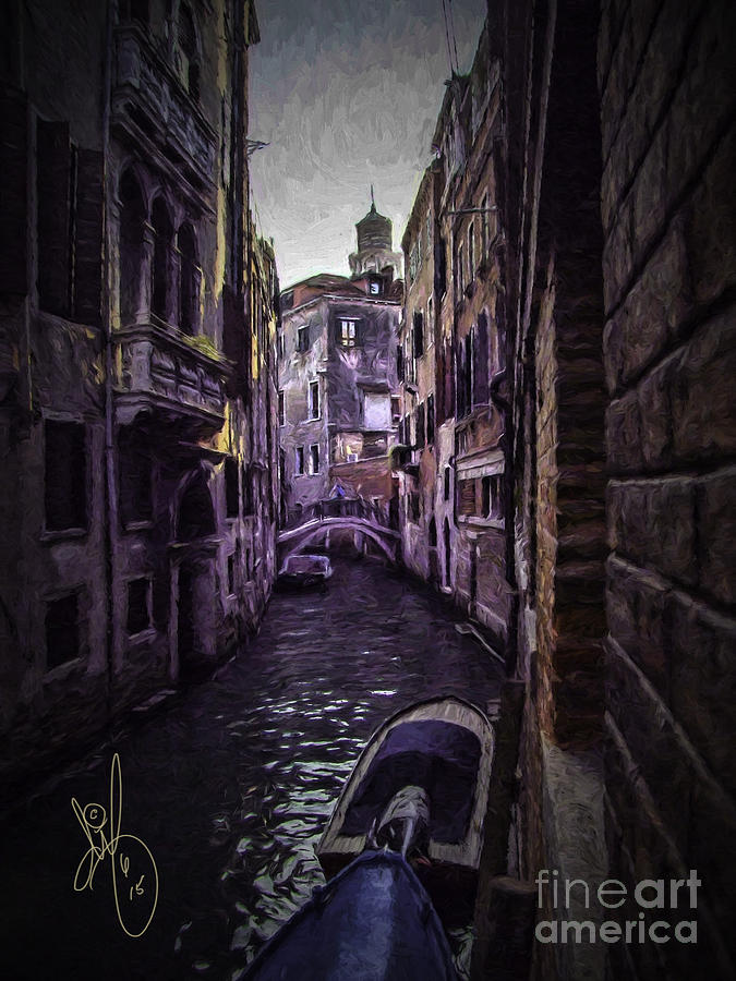 Boat Digital Art - Venice by David Francey