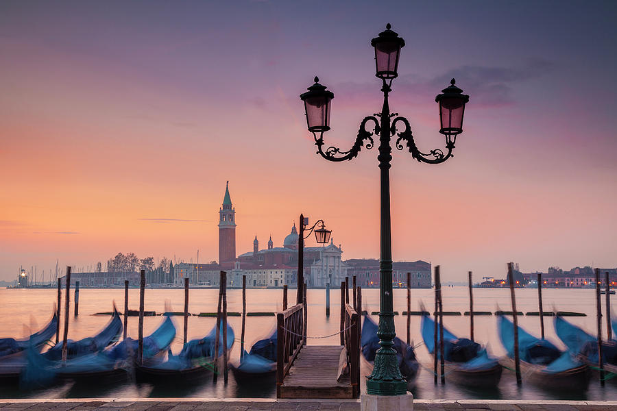 Boat Photograph - Venice Dawn by Andrew Soundarajan