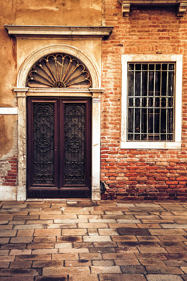 Architecture Photograph - Venice Door by Andrew Soundarajan