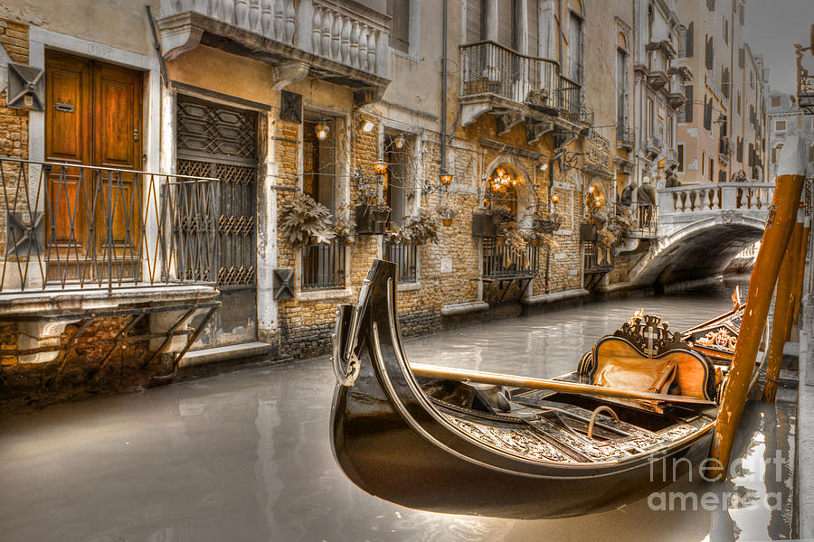 Venice Photograph - Venice Gold by David Birchall