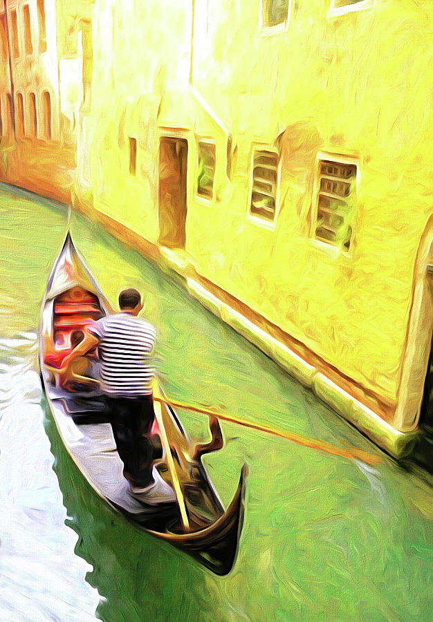 Venice Gondola Series #2 Digital Art by Dennis Cox