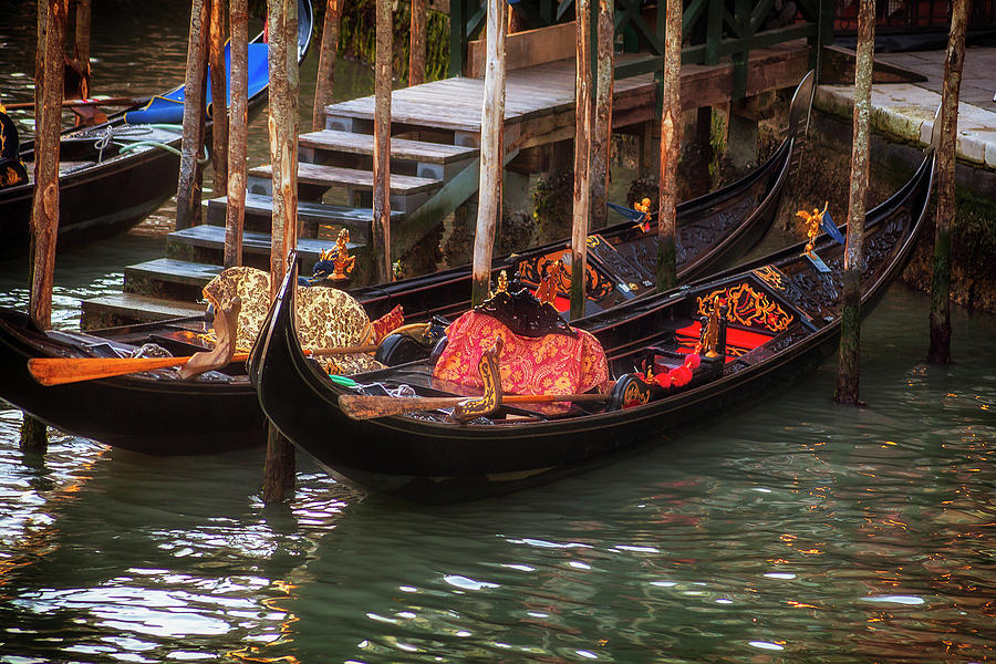 Venice Gondolas Photograph by Andrew Soundarajan