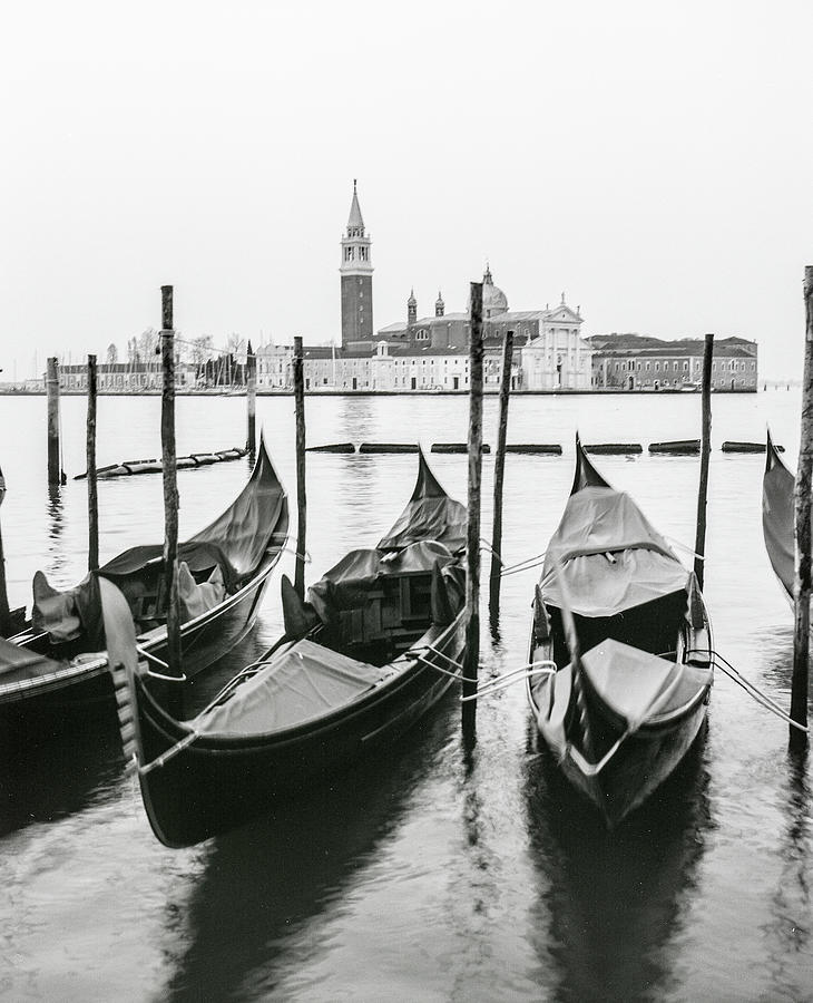 Venice Gondolas on Film  Photograph by John McGraw