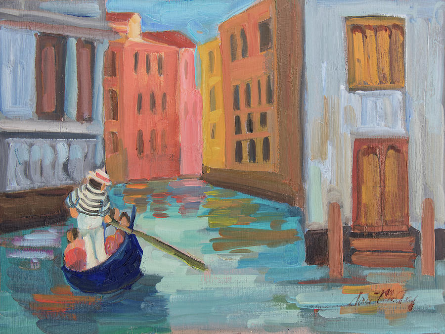 Venice Gondolier 2 Painting by Diane McClary