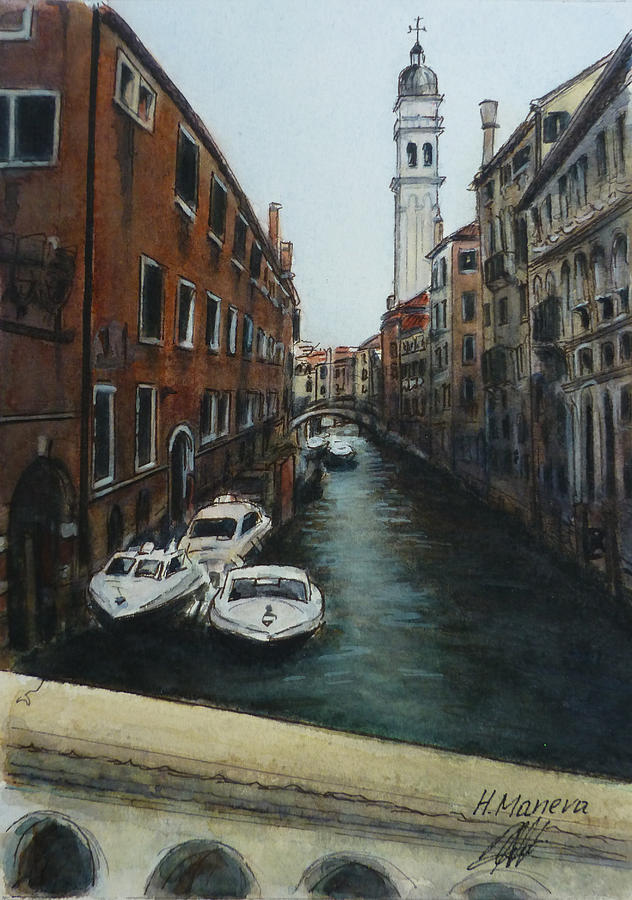 Venice III Painting by Henrieta Maneva