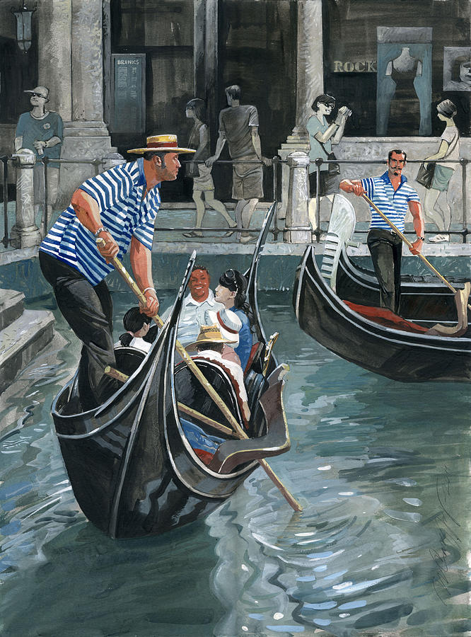 Venice. Il Bacino Orseolo Painting by Igor Sakurov