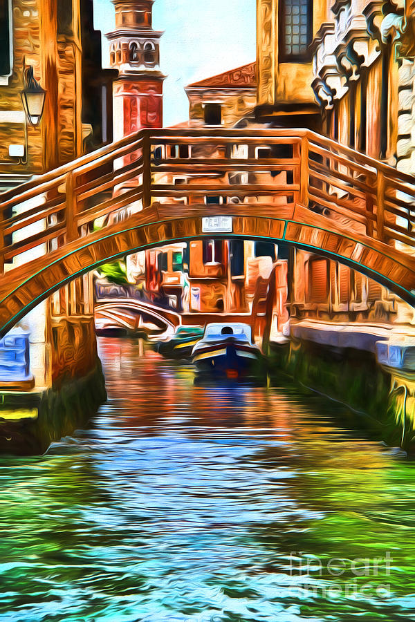 Venice Impression Digital Art by Kasia Bitner