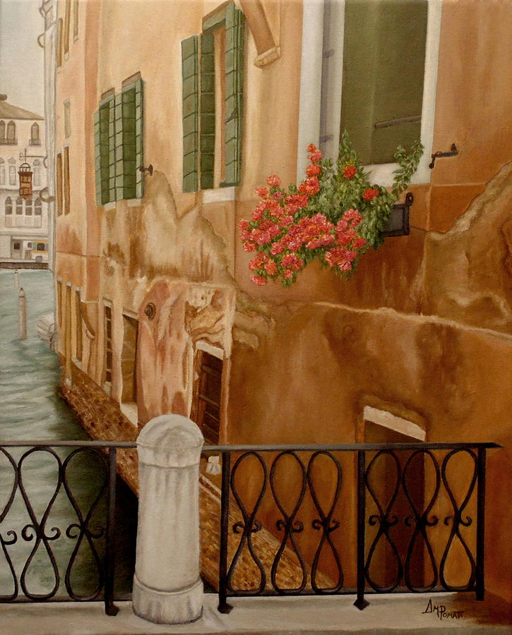Venice In June Painting by Angeles M Pomata