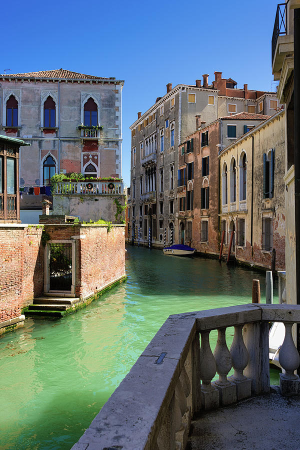 Venice Italy Canal and lovely old houses Photograph by Matthias Hauser