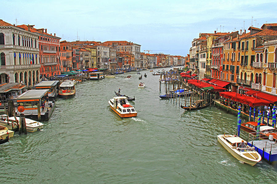 Venice, Italy - Grand Canal Photograph by Richard Krebs