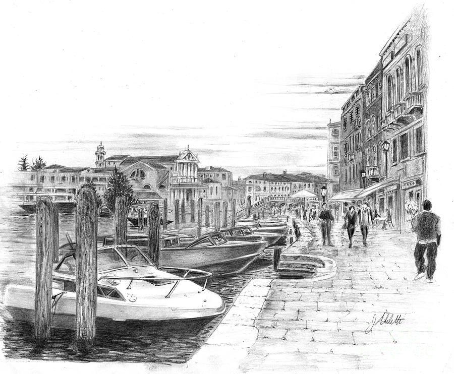 Venice Italy Drawing by Joe Adiletta | Pixels