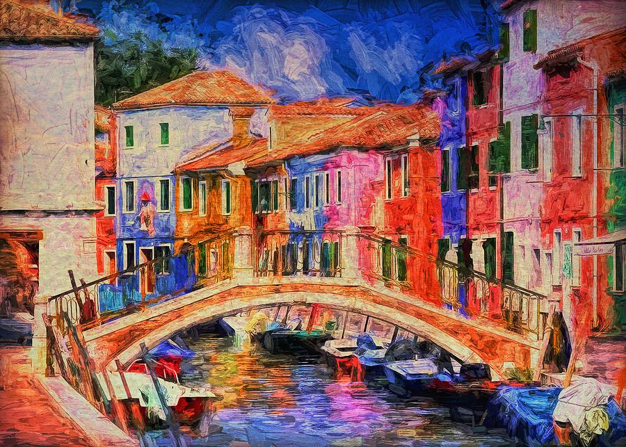 Venice Italy Painting by Louis Ferreira