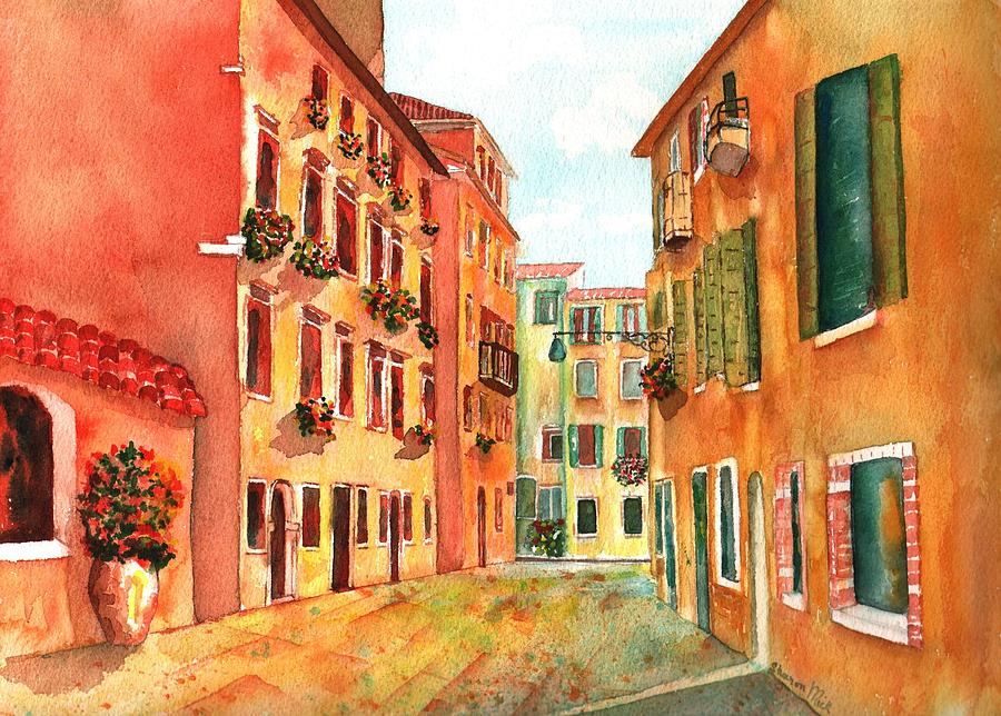 Venice Italy Street Painting by Sharon Mick