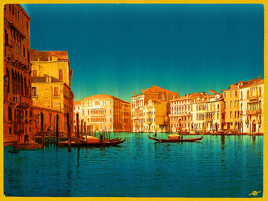 Venice Italy Vintage Original Painting Painting by Tony Rubino
