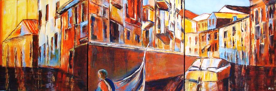 Venice Journey Painting by Miki Sion