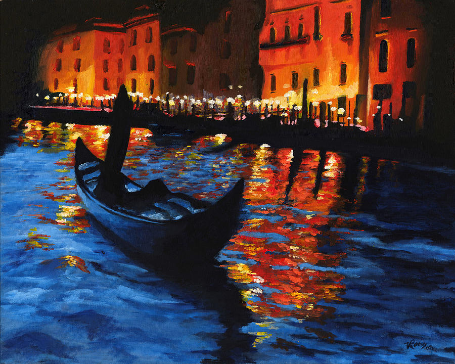 Venice Lights Painting by Vic Ritchey