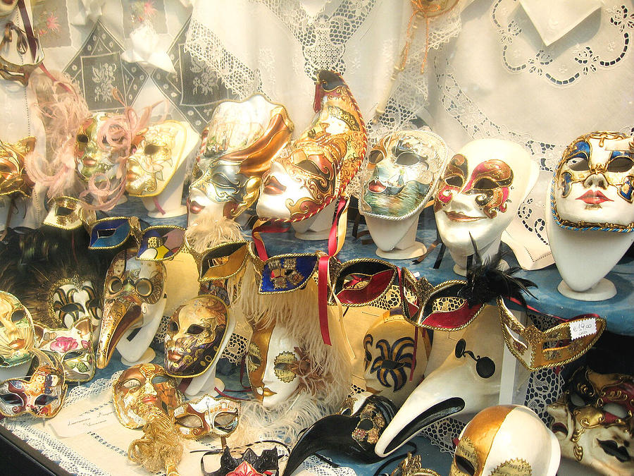Venice Masks Painting by Lisa Boyd
