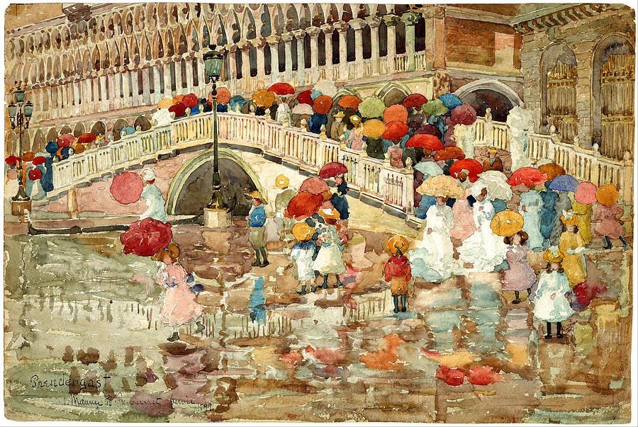 Venice Painting by Maurice Prendergast