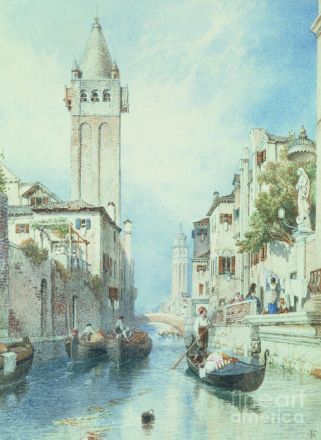 Venice Painting by Myles Birket Foster