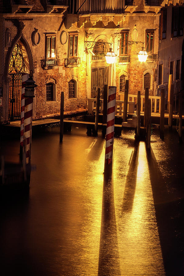 Venice Night Photograph by Andrew Soundarajan