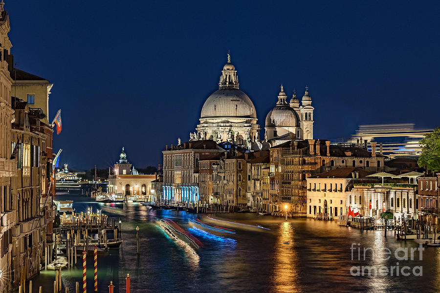 Architecture Photograph - Venice Night by John Greim