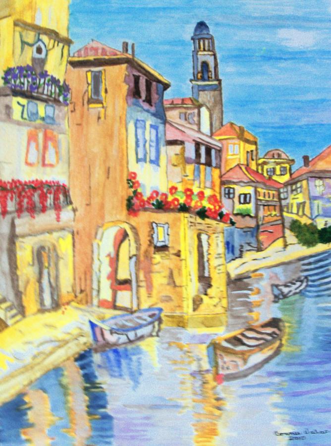 Venice on a summer afternoon Painting by Connie Valasco