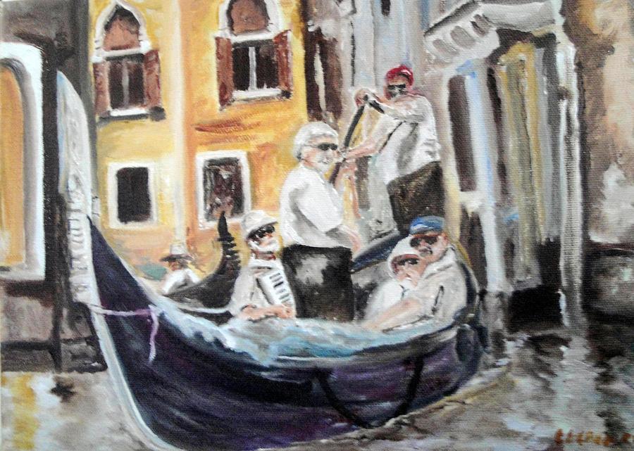 Venice Party Painting by Chuck Gebhardt