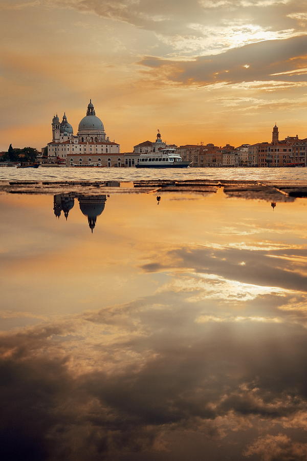 Venice reflection Photograph by Songquan Deng