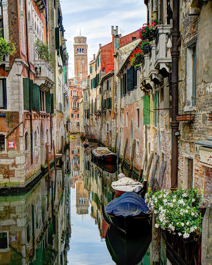 Venice Reflections Photograph by Alan Toepfer