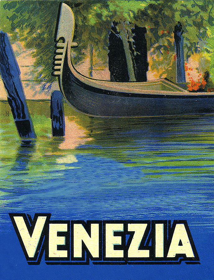 Venice, romantic gondola Painting by Long Shot