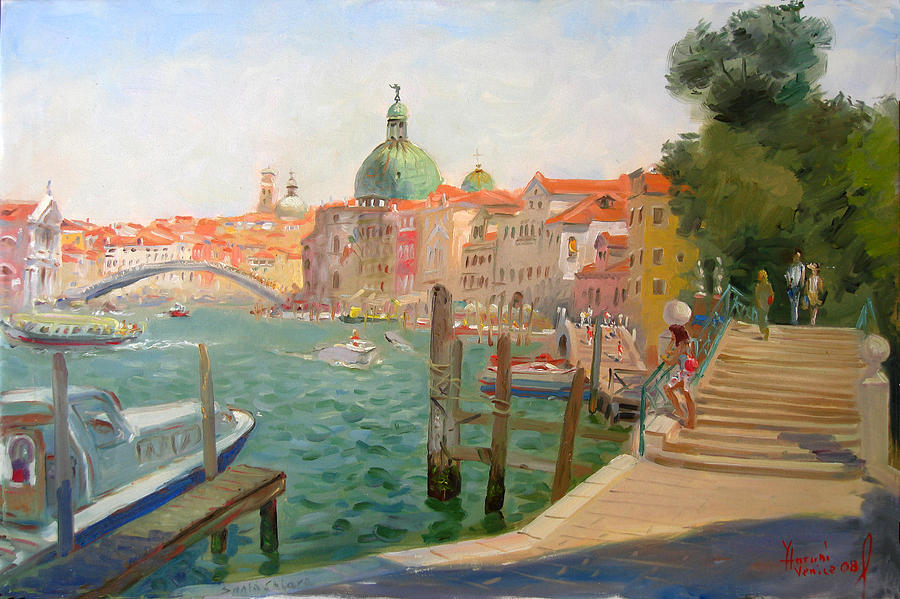 Venice Santa Chiara Painting By Ylli Haruni