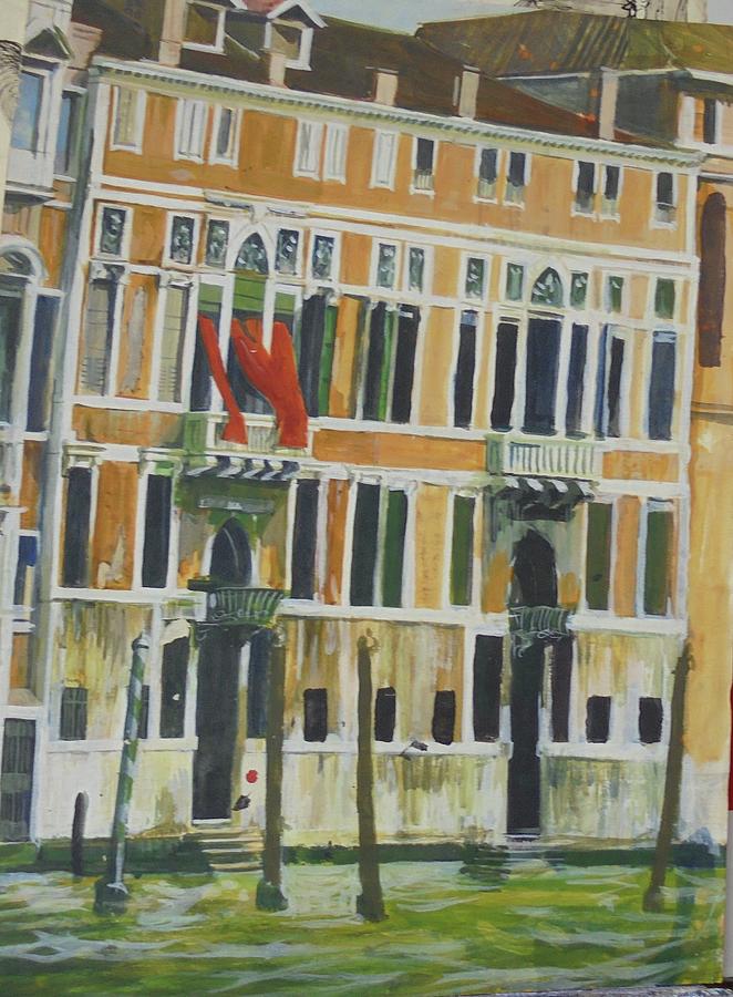 Venice scene.   Drawing by Mike Jeffries