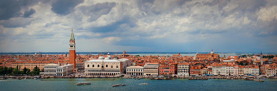 Venice skyline panorama Photograph by Songquan Deng