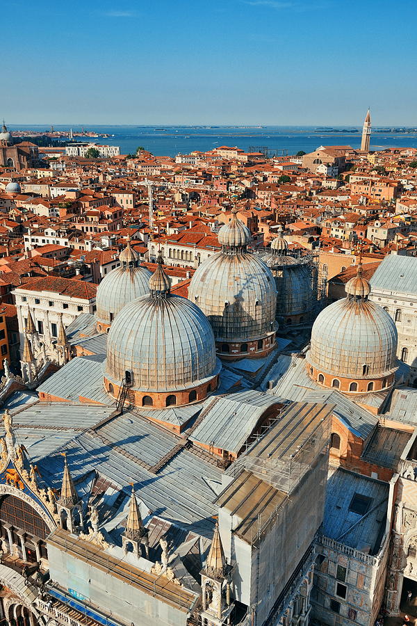 Venice skyline viewed from above  Photograph by Songquan Deng