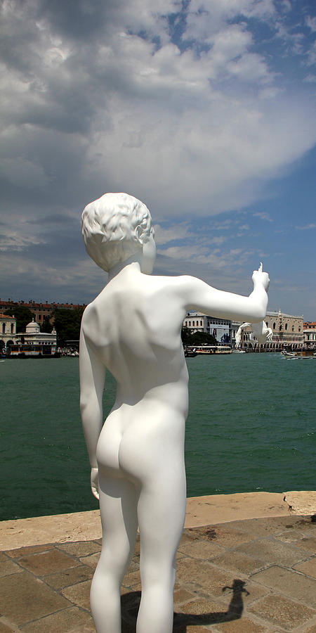 Venice Statue Photograph by Andrew Fare