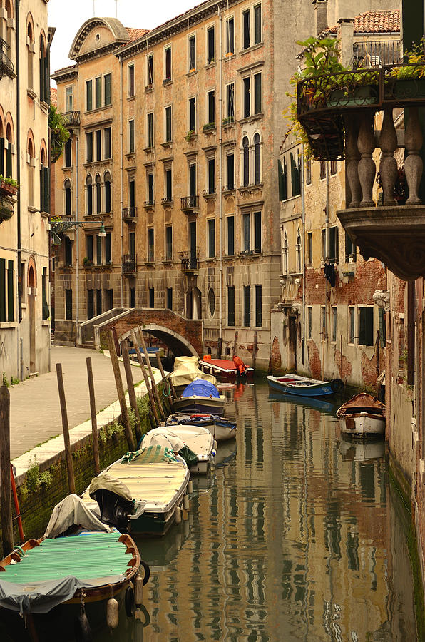 Venice Street Scene 2 Photograph by Richard Ortolano