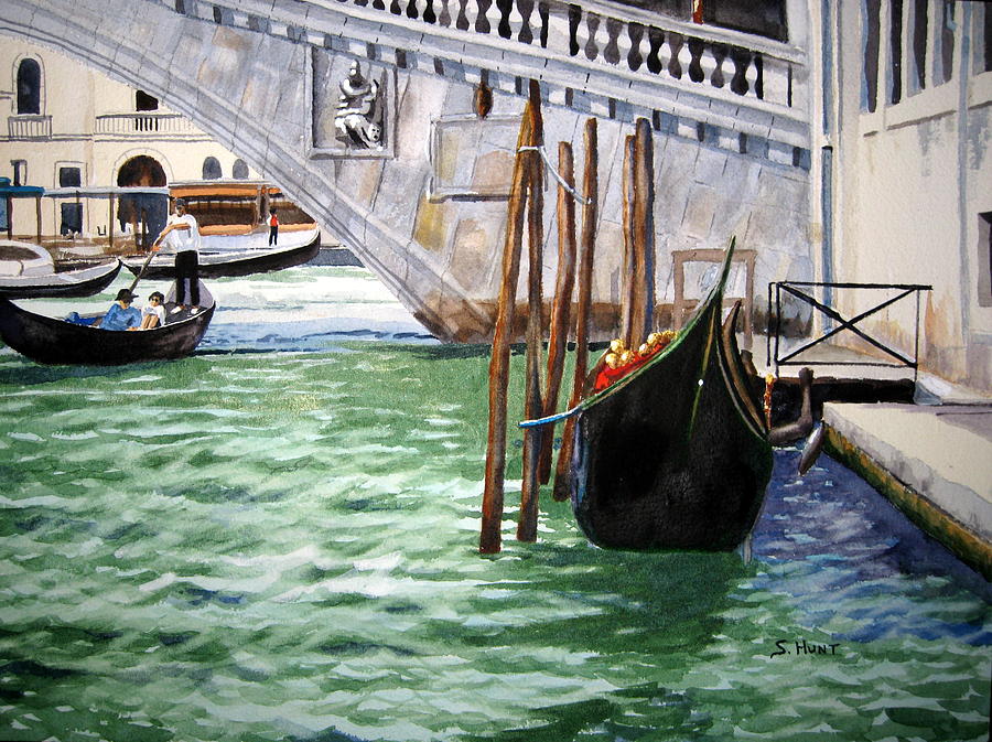 Venice Street Painting by Shirley Braithwaite Hunt