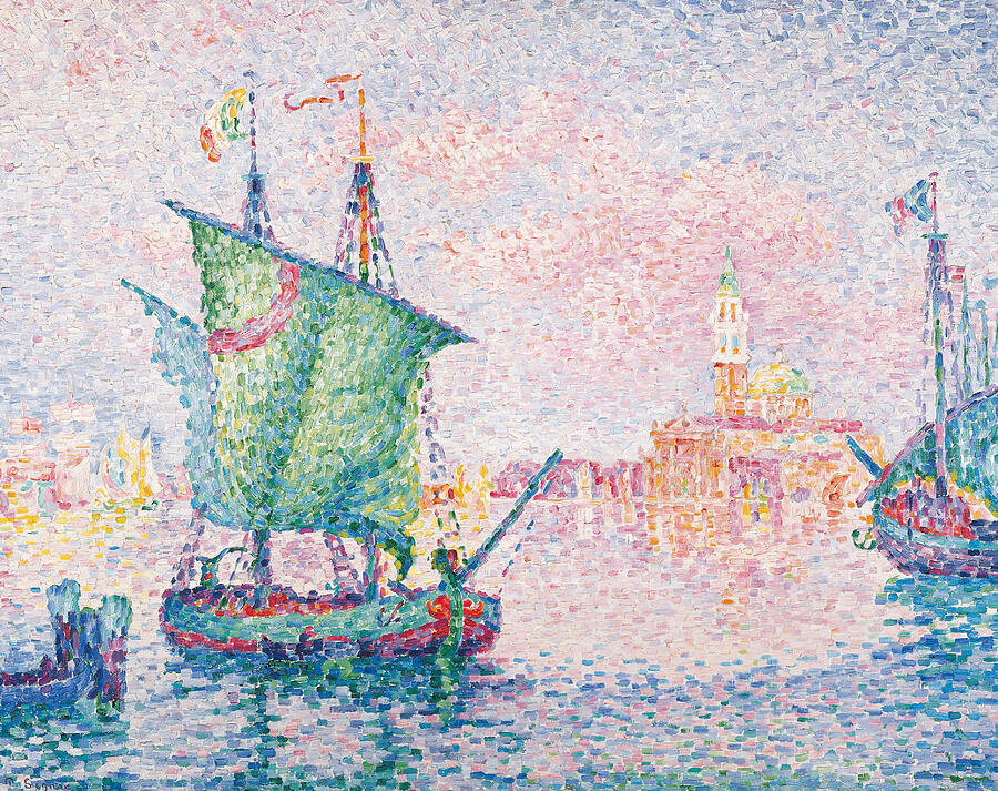 Venice, The Pink Cloud, from 1909 Painting by Paul Signac